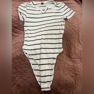 Shein Striped One Piece bodysuit